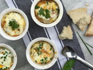 Baked Eggs with Cheese